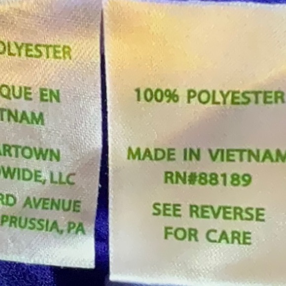 Lilly Pulitzer Royal Purple polka dots casual top pre owned size small - Picture 6 of 8